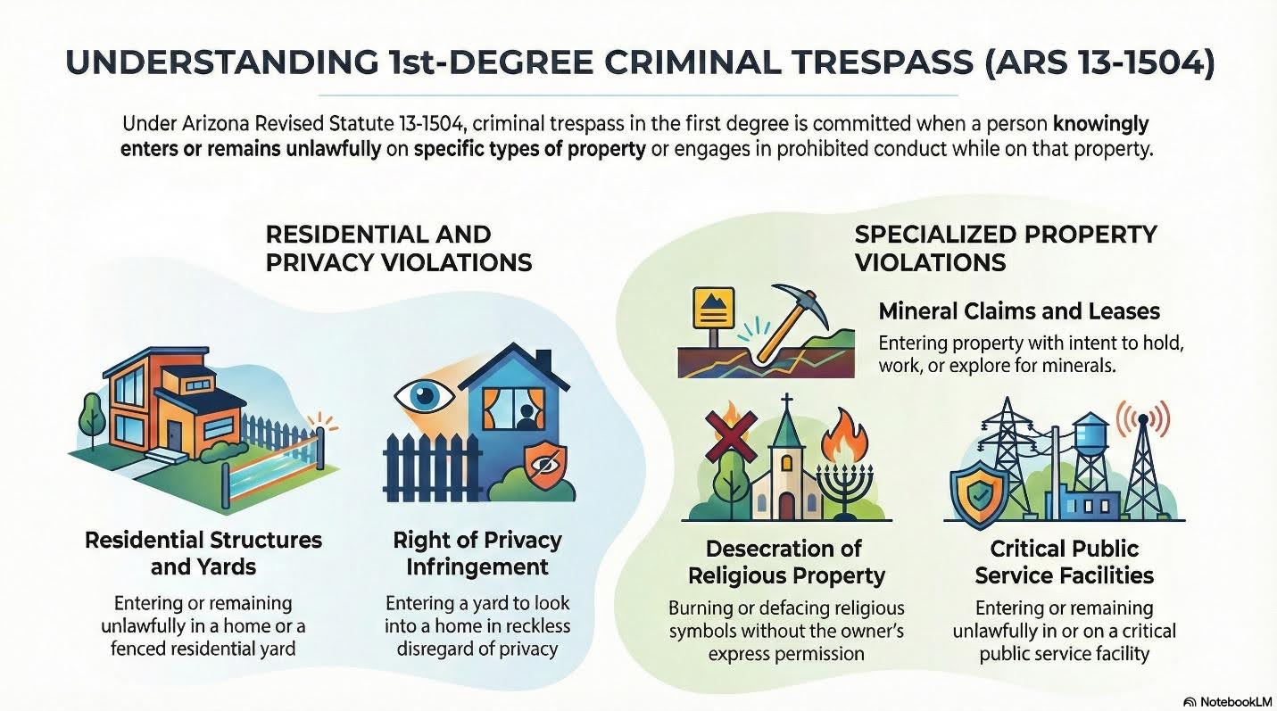 ARS Criminal Trespass 1st Degree