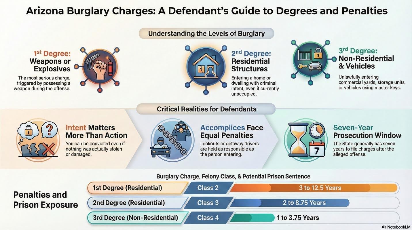 Arizona burglary charges lawyer listed