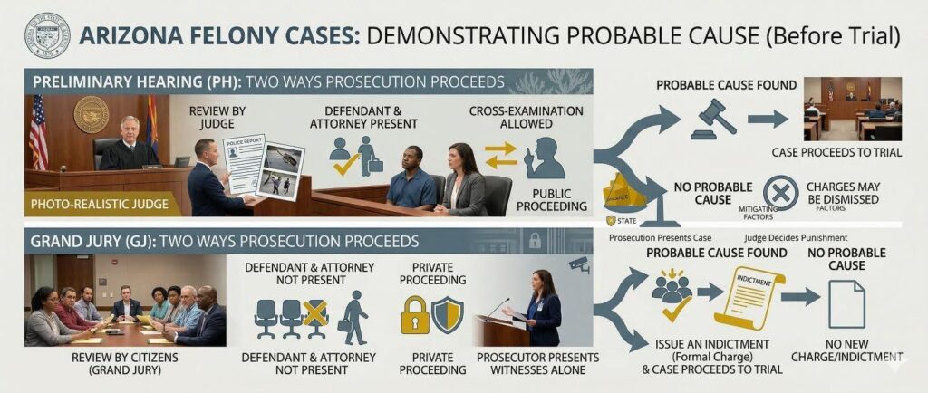 Arizona Criminal Justice System - Preliminary Hearing or Grand Jury