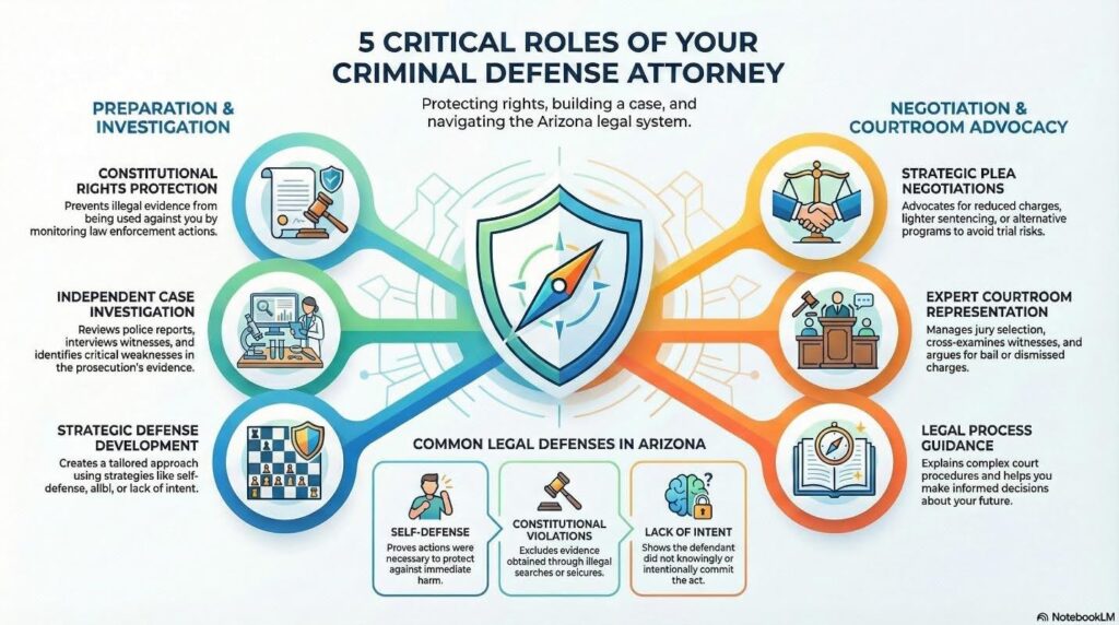 Roles of a Criminal Defense Lawyer in Arizona - Your Defense Lawyer Is Your Most Important Ally